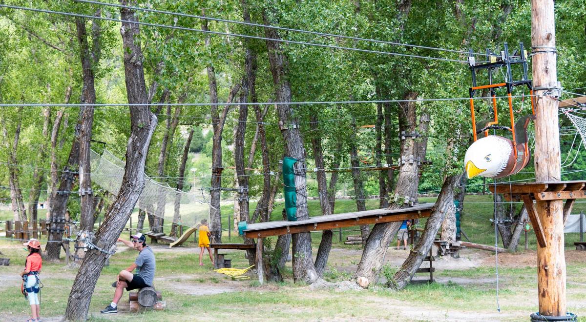 Jungle Kid, parcours aventure enfant au plan d'eau de Jausiers - Jungle Kid