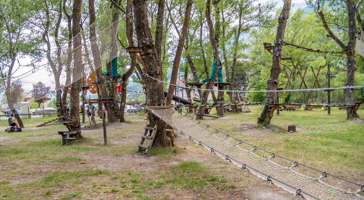 Jungle Kid - Parcours aventure enfant aunplan d'eau de Jausiers - Jungle Kid