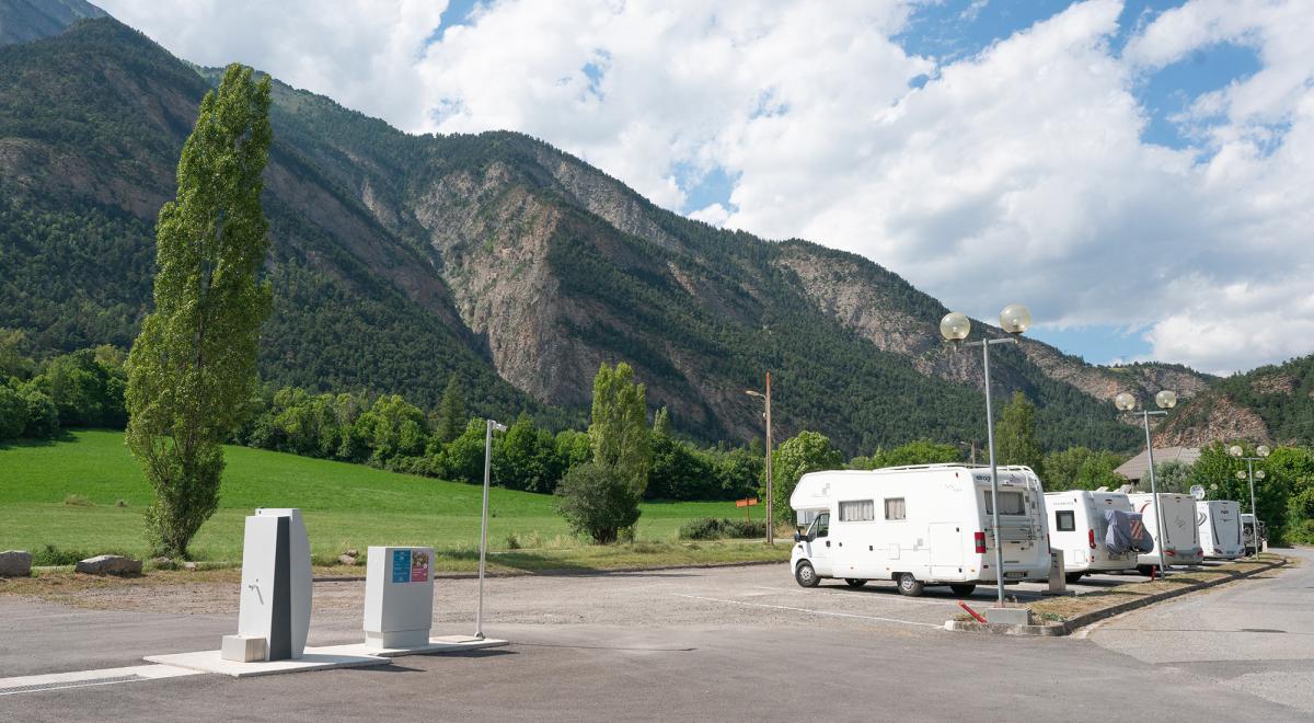 Aire de service et de stationnement camping-car de Jausiers - Aire de service et de stationnement camping-car de Jausiers