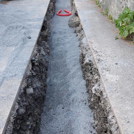 Jausiers_Sanières_enfouissement réseaux Jausiers_Sanières_enfouissement réseaux