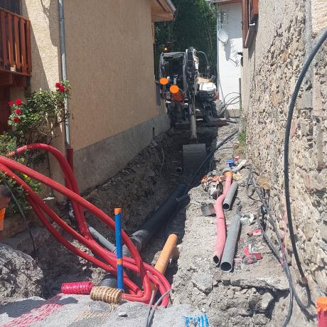 Jausiers_Sanières_enfouissement réseaux_Le Forest Haut Jausiers_Sanières_enfouissement réseaux_Le Forest Haut