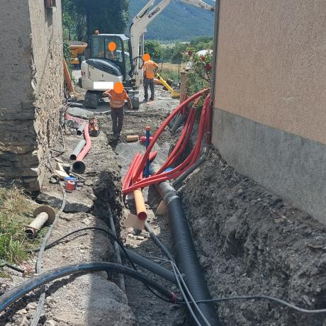 Jausiers_Sanières_enfouissement réseaux_Le Forest Haut Jausiers_Sanières_enfouissement réseaux_Le Forest Haut