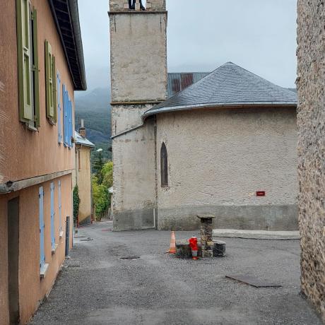 Jausiers_Sanières_enfouissement réseaux_La Rua Jausiers_Sanières_enfouissement réseaux_La Rua