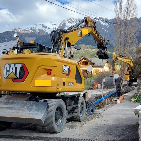 Jausiers_Sanières_enfouissement réseaux Jausiers_Sanières_enfouissement réseaux