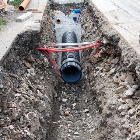 Jausiers_Sanières_enfouissement réseaux Jausiers_Sanières_enfouissement réseaux