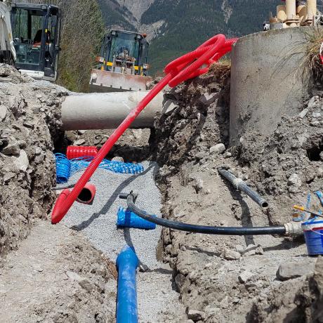 Jausiers_Sanières_enfouissement réseaux Jausiers_Sanières_enfouissement réseaux