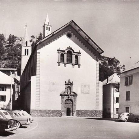 Eglise Saint-Nicolas_place 2_carte_Postale©Commune de Jausiers