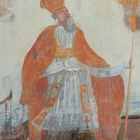 Eglise Saint-Nicolas_Fresque_détail©Commune de Jausiers