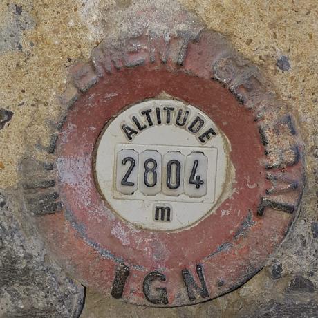 Cime Bonette_IGN_Altitude 2804