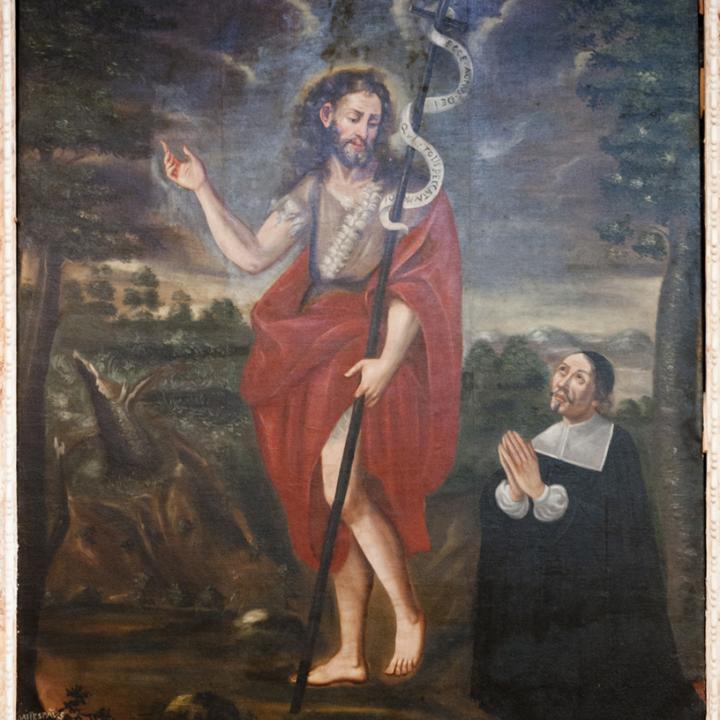 Toile Saint-Jean-Baptiste_églsie Saint-Nicolas-de-Myre_Jausiers Toile Saint-Jean-Baptiste_églsie Saint-Nicolas-de-Myre_Jausiers