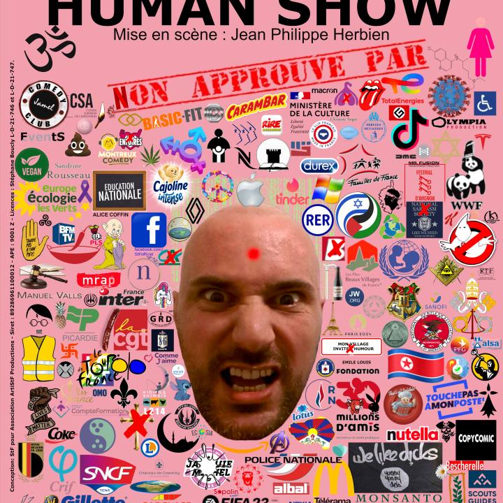 StF_affiche_Human Show_Mon Village Invite l'Humour_Jausiers StF_affiche_Human Show_Mon Village Invite l'Humour_Jausiers