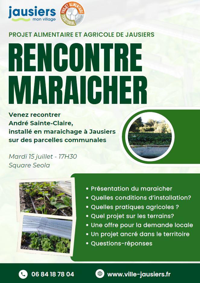 Affiche rencontre maraicher