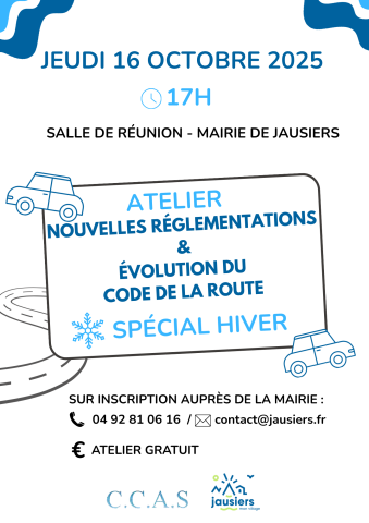 ATELIER ÉVOLUTION du CODE DE LA ROUTE_affiche