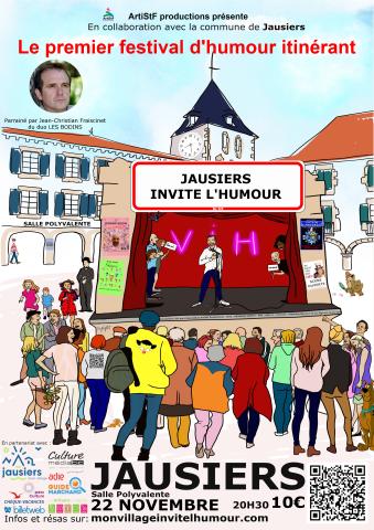 mon VILLAGE invite l'HUMOUR_affiche_Jausiers